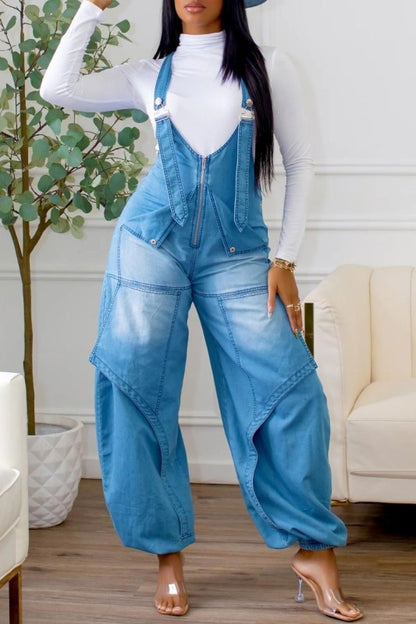 Take Charge Denim Overalls